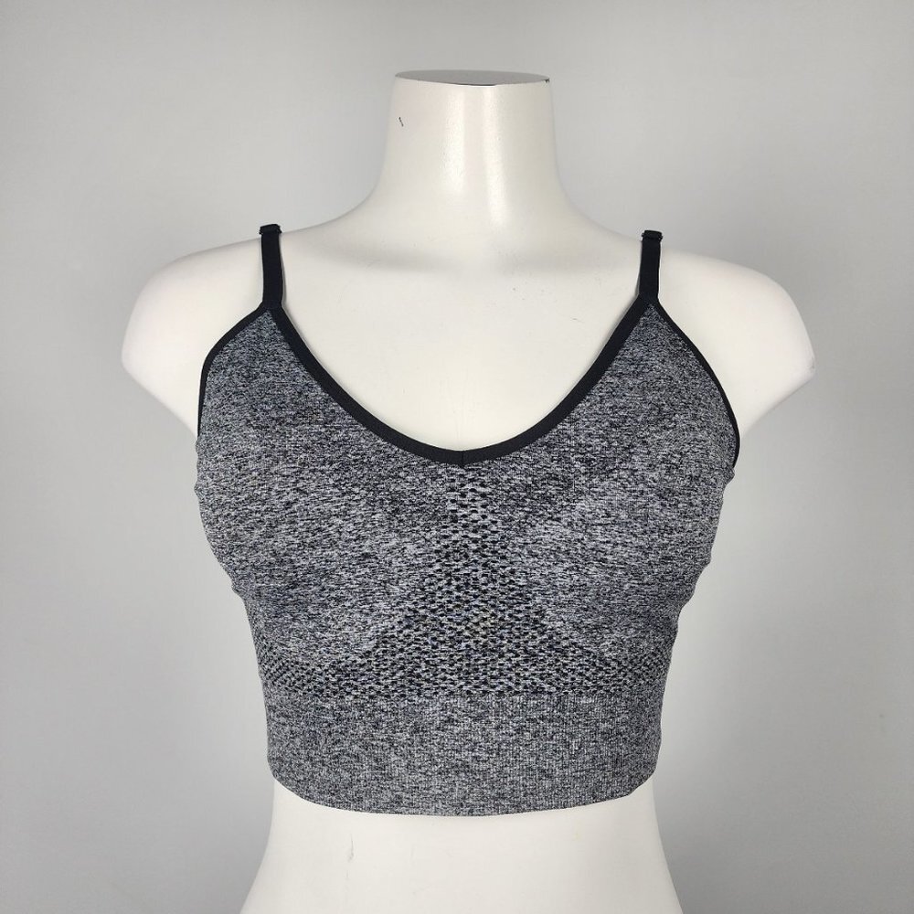 NWT KNIX Grey Sports Bra Athletic Top Size M/L